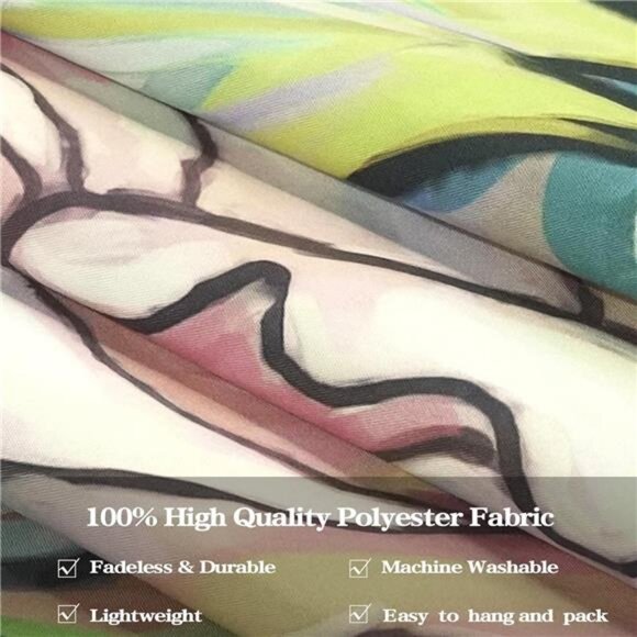 Colorful Floral Tapestry Wall hanging, Bright Boho Fabric Blossom Tapestries - Picture 6 of 8